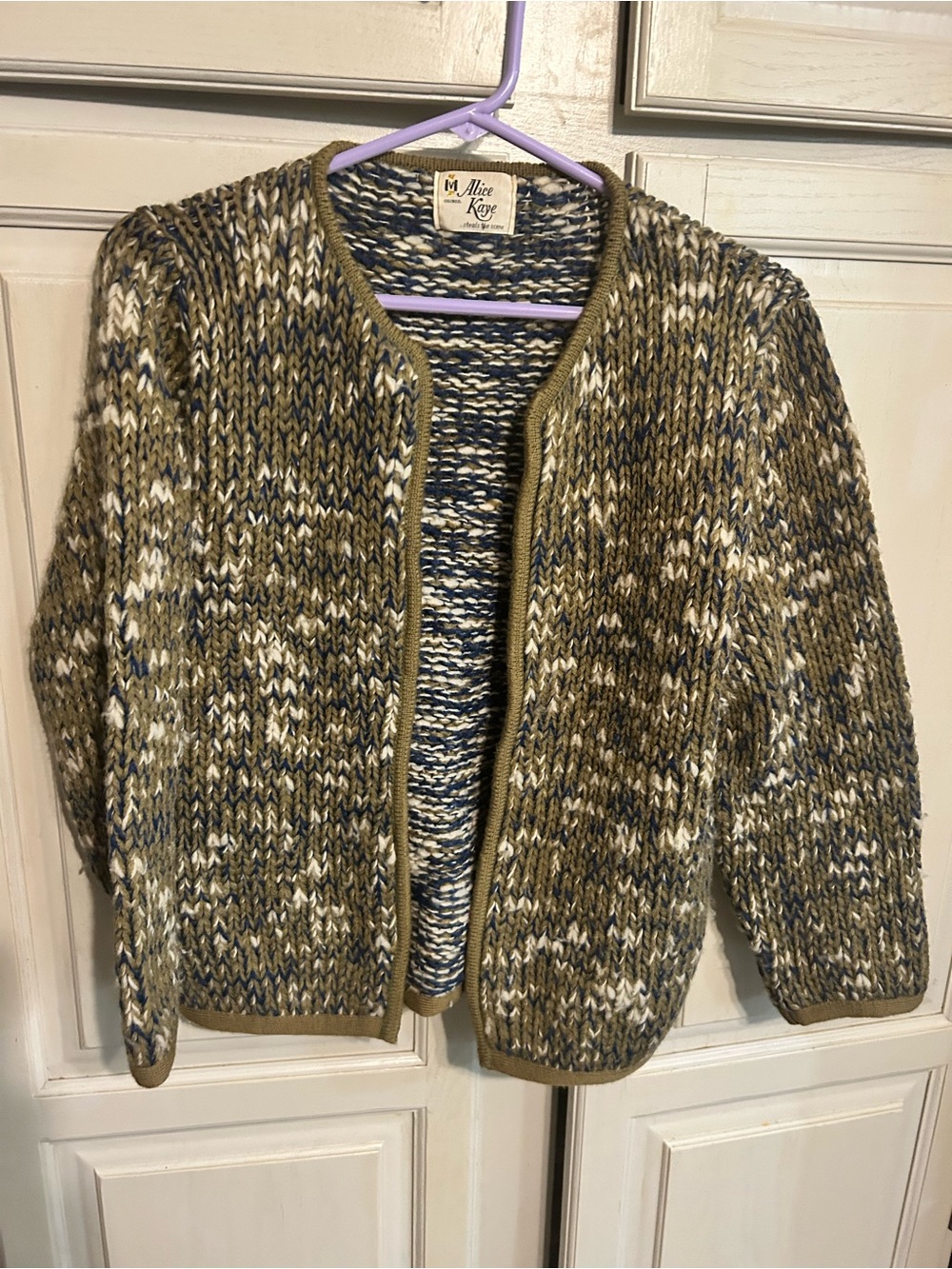 Alice Kaye 100% Wool Cardigan Size Med